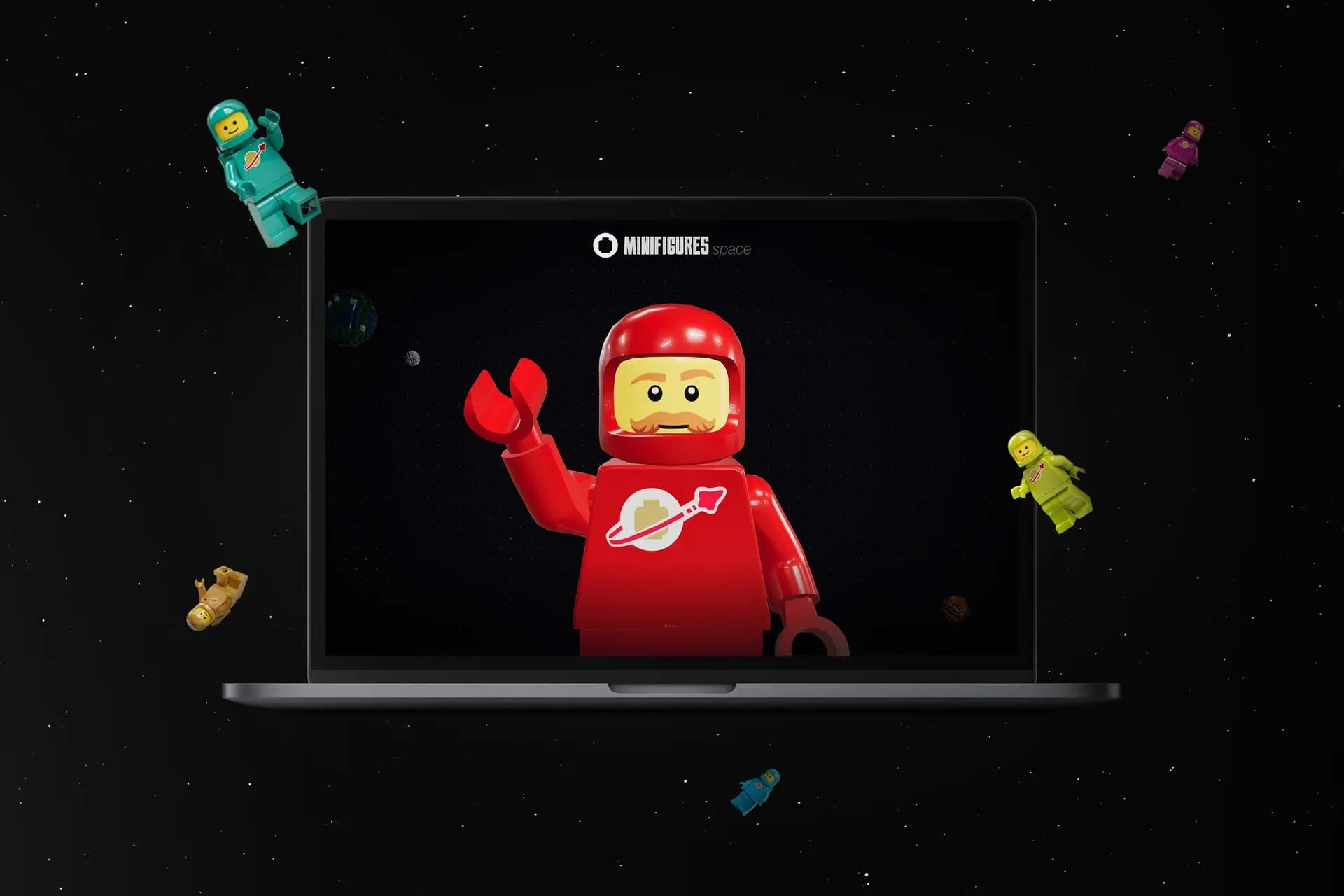 Sito Minifigures Space su MacBook